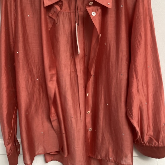 Bailey /44 button down top, light weight and see through , size XL - Picture 4 of 5